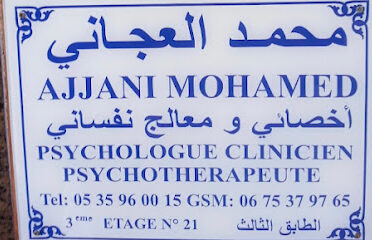 Cabinet de psychologue clinicien et psychothérapeute – Ajjani Mohamed, Fès