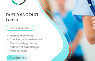 Docteur Lamia el Yandouzi – Généraliste, Diabétologue, nutritionniste, et Micronutritionniste