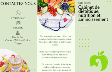 Ilias Boatia, diététique, nutrition et amincissement.